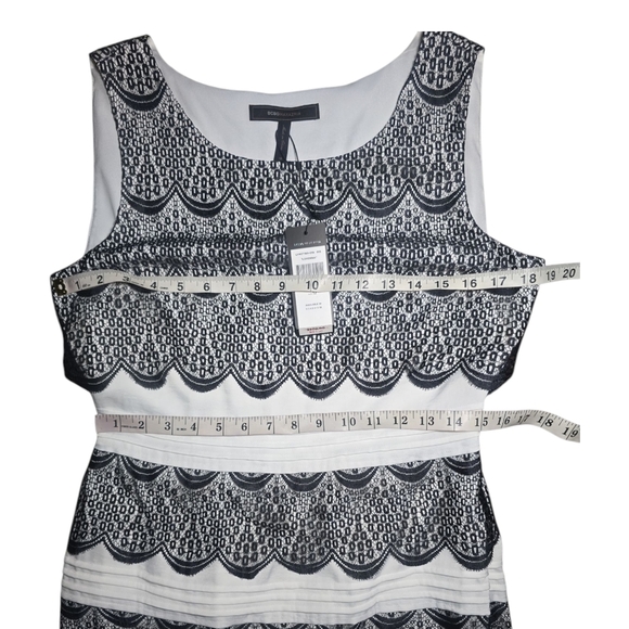 NWT BCBGMaxAzria Lorenna Lace Tulip Tiered Sheath Mini Dress - Picture 5 of 7